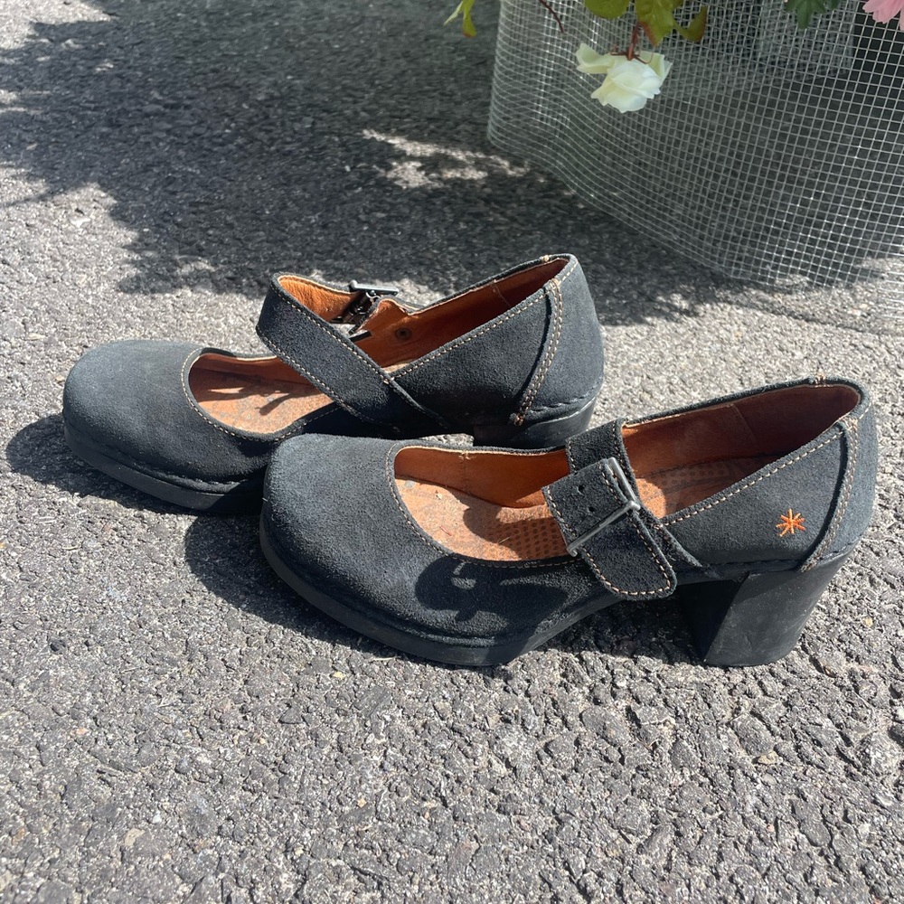 Suede Black Mary Jane Women's Shoes